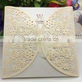High Quality Decorating Laser Cut Wedding Invitations thumbnail-3
