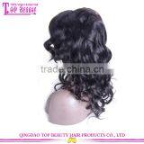 180% Density Water Wave Wigs With Big Fringe 7A Brazilian Human Hair Lace Front Wigs With Bangs thumbnail-6