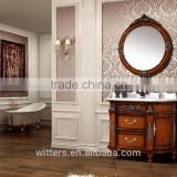 european modern antique round bathroom vanity furniture WTS619