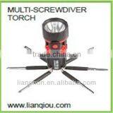 LED New Multifunction Screwdriver Series, Multi-screwdriver Torch, Electrical Tool Light