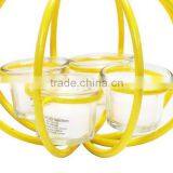 Yellow Iron Wire Pumpkin Candle Holder,metal Candle Lantern thumbnail-6