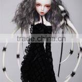 New Style Medium Length Loose Wavy Gray 1/4 Bjd Doll Wigs thumbnail-2