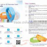 Sports Pedometer Watch, Smart Silicon Watch, Sport Smart Bracelet, Sport Smart Wristabnd thumbnail-2