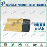 solar power residential 9000mah solar power bank charger for outdoors