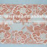 Hot Selling 20cm Width Elastic Band Brazilian Hair Flower Pattern Full Lace Trim thumbnail-2