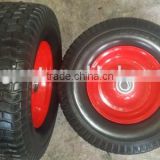 Pu foam wheel 16*6.50-8 with rim for handcarts