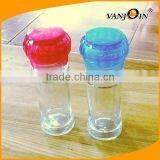 Adjustable Colorful Cap Clear PS Body Sea Salt Grinder, 3 Ounce thumbnail-3