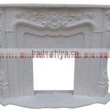 NATURAL COLOR MARBLE CARVED FIRE PLACES thumbnail-3