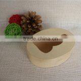 Oval Laser Cut Decor Balsa Wood Box for Gift thumbnail-2