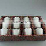 Stock Cheap White Ceramic Mini Ice Cream Cup With Gife Box thumbnail-1