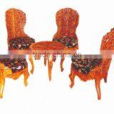 Solid Wood Carved Dinning Set, Wooden Dinning Set thumbnail-1