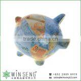 Cheap Ceramic Cute Animal Shaped Piggy Bank Money Saving Pot Box for Promotion Gifts thumbnail-2