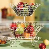 H2222 wire 2-Tier fruit basket