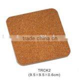 Promotional Square Cork and Fiberboard Coaster thumbnail-1