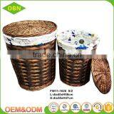 Wholesale Storage Basket Customized Wicker Laundry Basket With Lids thumbnail-2