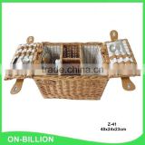 Handwoven wholesale wicker picnic baskets product