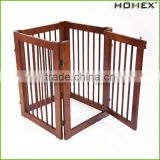 Wood Pet Gate Wholesale Dog Fence Homex_BSCI Factory