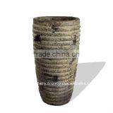 Ancient Glazed Pot, Antique Outdoor Planter thumbnail-1