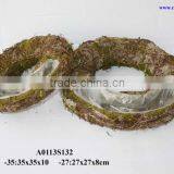 Natural Moss Wreath With Hole thumbnail-1