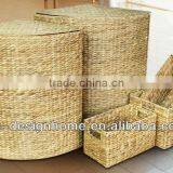 S/5 WATER HYACINTH HAMPER & STORAGE thumbnail-1
