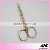 Fashion Style Gold Electroplated Stainless Steel Manicure Scissors thumbnail-1