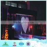 Glass Water Wall Fountain, With Digital Logo or Light, Digital Water Fountain thumbnail-5