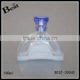 100ml China Best Sale Spray Glass Bottle Perfume Half Round Thick Bottom Bottle Glass With Silver Metal Pump Spray thumbnail-1