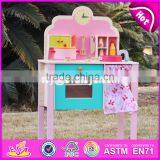 2017 New Design Pretend Play Girls Wooden Kitchen Toys W10C150-S thumbnail-6