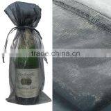 10x Silver Bottle & Wine Organza Favor Gift Bags 6.5x15 Inch(TM-W1303 thumbnail-1