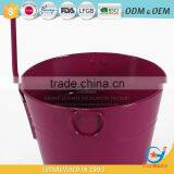10 Inch Garden Iron and Zinc Powder Coated Wedding Buckets Flowers Metal Planter Bucket thumbnail-5