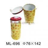 Round Metal Money Box Meney Bank With Lock thumbnail-1