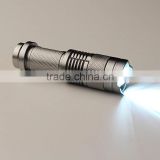 Portable CREE Q5 LED Fast Track Flashlight Torch Outdoor Lamp Light 300LM with Clip Power Flashlight Torch