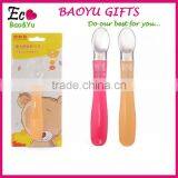 Factory Sale BPA Free Newborn Baby Spoon Silicone Baby Spoon thumbnail-1