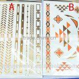 Wholesale Sexy Woman Metallic Gold Glitter Tattoo For Hands In Bulk Halo T001-031 thumbnail-1