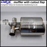 Automobile Performance Muffler With Cutout Valve in Exhaust System thumbnail-2
