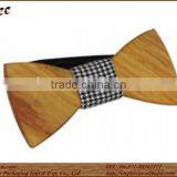 Handmade Wooden Craft Custom Logo Wooden Bow Tie thumbnail-2