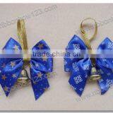 Printed Pet Bow With Small Bell thumbnail-1