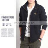 2017 Men's Spring Coat Cotton Wool Fleece Jacket/zip up Hoodie thumbnail-2