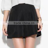 Fashion Red Warm Woolen High Waist A Line Office Winter Ladies Culotte Shorts thumbnail-6