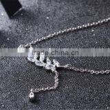 2017 New Style Micro Leaf Shape Plain 925 Sterling Silver Pendant Necklaces thumbnail-2