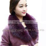 Collar-F11A Women Detachable Collar For Coat Real Fox Fur Collar thumbnail-1