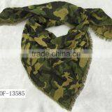 Fashion USA Lady Winter Fall Cheaper Camo Tassel Jacquard Scarf 100%viscose in Stock. thumbnail-1