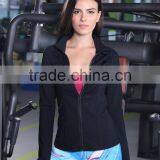 Fitness Wear Nylon and Spandex/LYCRA Best Fabric High Quality and Cheap Wholesale Yoga Jacket thumbnail-4