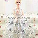 2016 Best Selling Beautiful Handmade Long Doll Clothing Barbie Doll Girl Dress thumbnail-4
