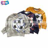 Kids Football Sweatshirt Custom Logo Boys Fleece Hoodies 100% Cotton Jacket thumbnail-1