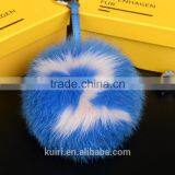 Bags Pendant Ultralarge 15cm Letter Fox Fur Ball Hangings Fashion Fur Accessories Keychain Gift thumbnail-6
