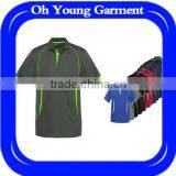 China Supplier Custom Blank Polo Shirt Sports Gym Wear Running Shirts Mens Dry Fit 100%polyester Contrast Colors Men Polo Shirts thumbnail-1