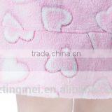 Popular Long Style Design Cute Girls and Women's Coral Fleece Night Skirt Hearted Bathrobe and With Round Collar thumbnail-4