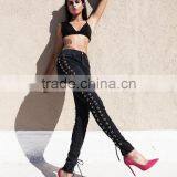 M1161 Runwaylover Cross Bandage Tight Pants Autumn Pants thumbnail-3