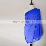 Nursing Scarf - Nursing Cover - Blue Breastfeeding Cover - Baby Shower Gift - Nursing Cover Scarf - New Mom Gift - Infinity Nurs thumbnail-2